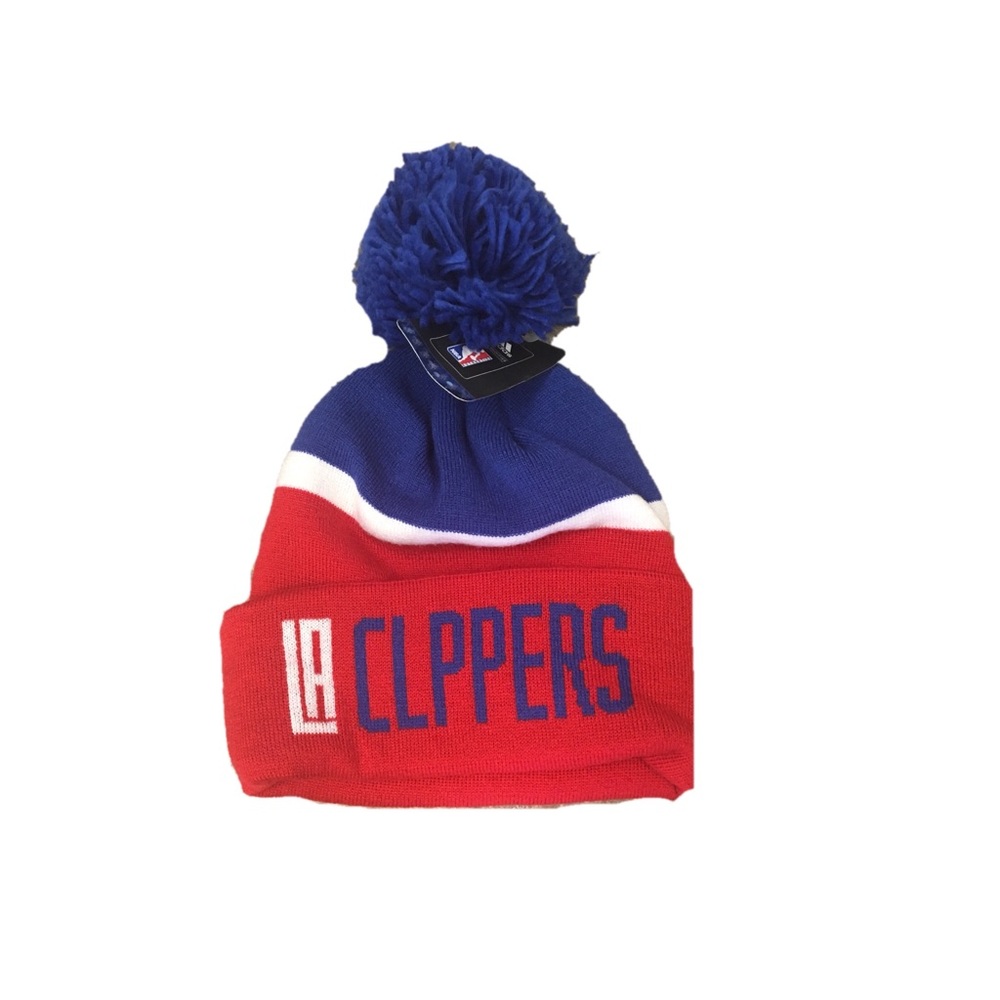 Los Angeles Clippers Adidas Pom Beanie Hat Cap